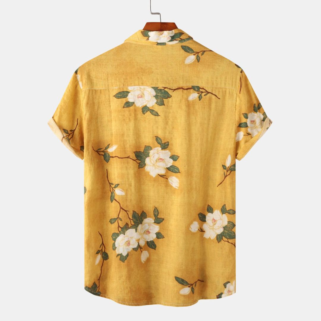 Chemise Homme Coton Léger Floral