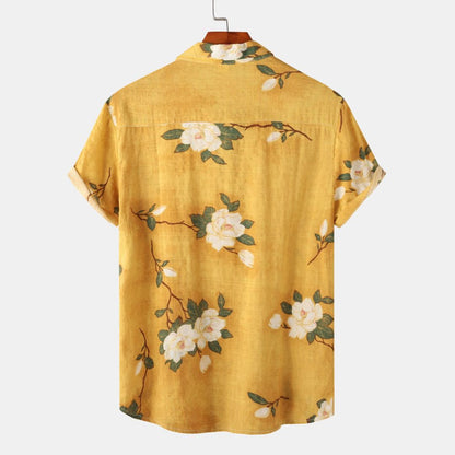 Chemise Homme Coton Léger Floral