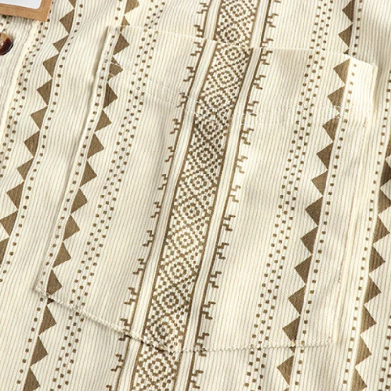 Chemise Homme Coton Rayée Classique