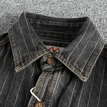 Chemise Homme Décontractée Noir Anthracite