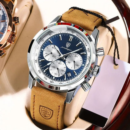 Montre Homme Chronographe Classique Cuir
