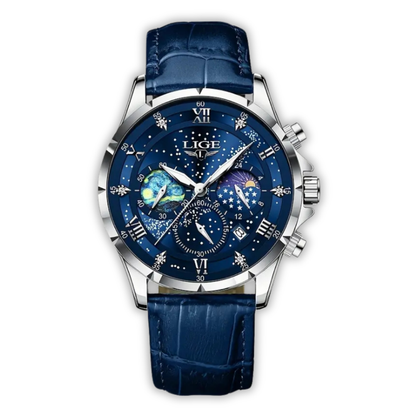 Montre Homme Élégante Phase de Lune