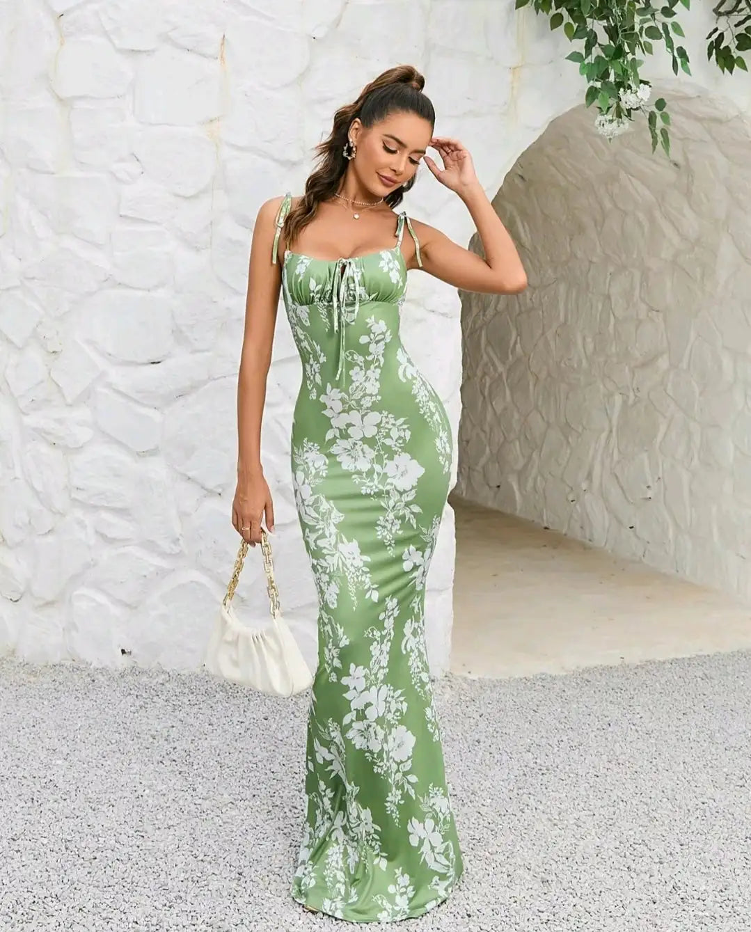 Robe Été Fleurs Dentelle Féminine