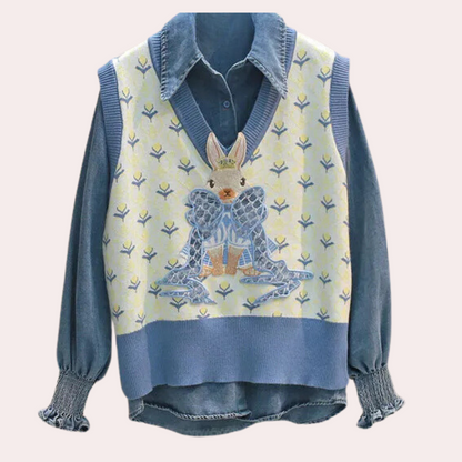 Gilet Tricoté Femme Élégant et Doux - PanierRoyale