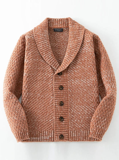 Pull Homme Retro Tricoté avec Détail Charmant