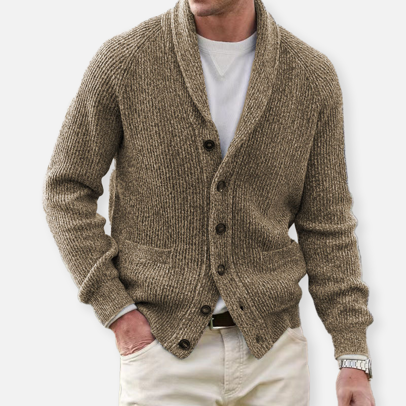 Cardigan Homme Tricot Chaud et Détendu