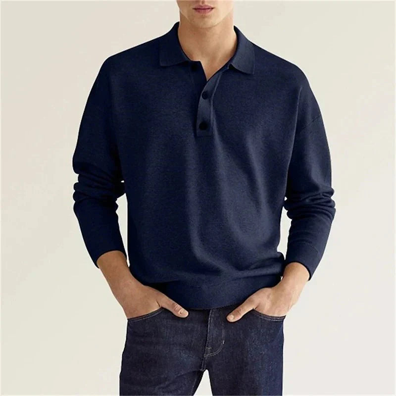 Polo Manche Longue Classique pour Homme