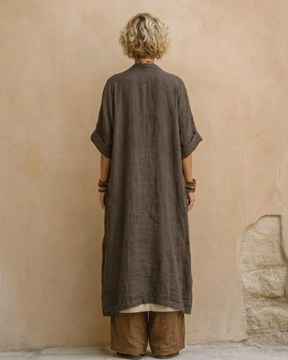 Ensemble Femme Trois Pièces Coton Coupe Ample Style Bohémien