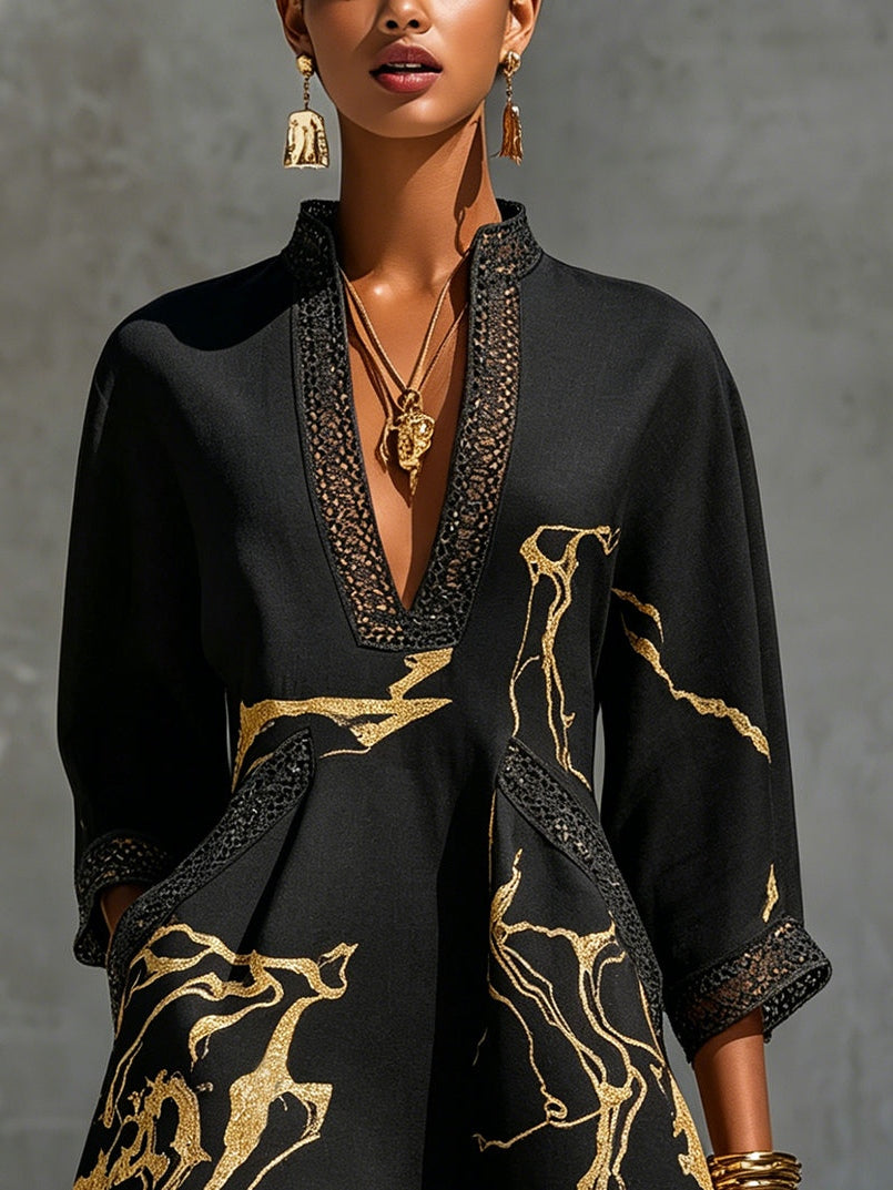 Robe Mini Femme Dentelle Imprimé Coupe Ajustée