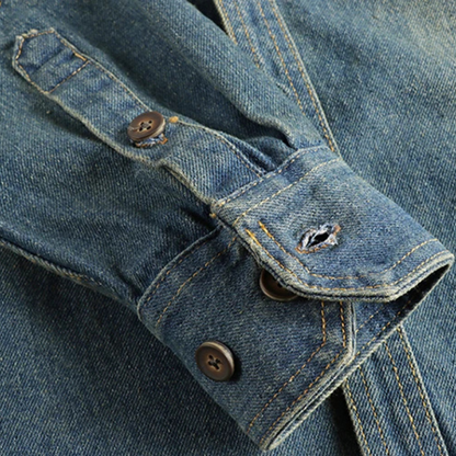 Chemise Denim Usée pour Homme