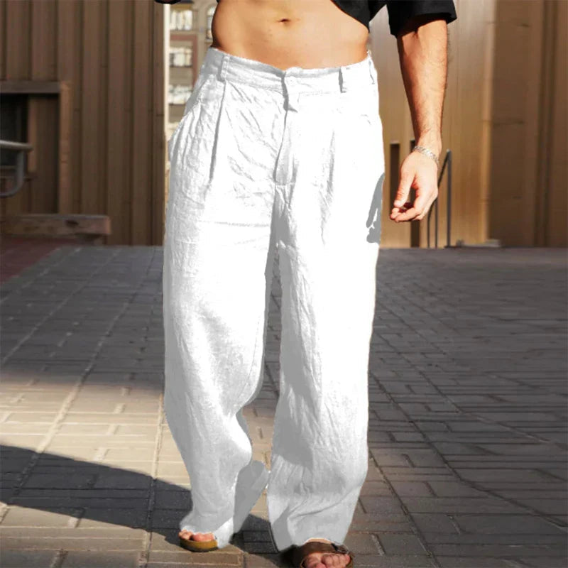 Pantalon Lin Homme Léger et Confortable