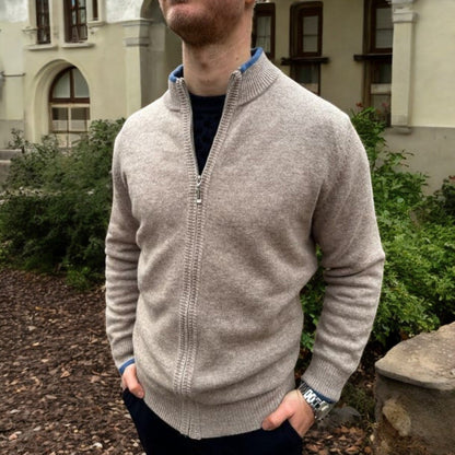 Pull Homme Mérinos Zippé Chaud et Léger