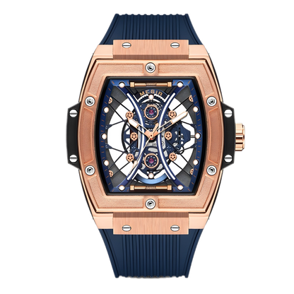 Montre Homme Élégante 45mm Noir Cuir - BerlinGlamour