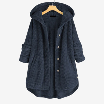 Veste Femme Hiver Chaude avec Capuche et Poches