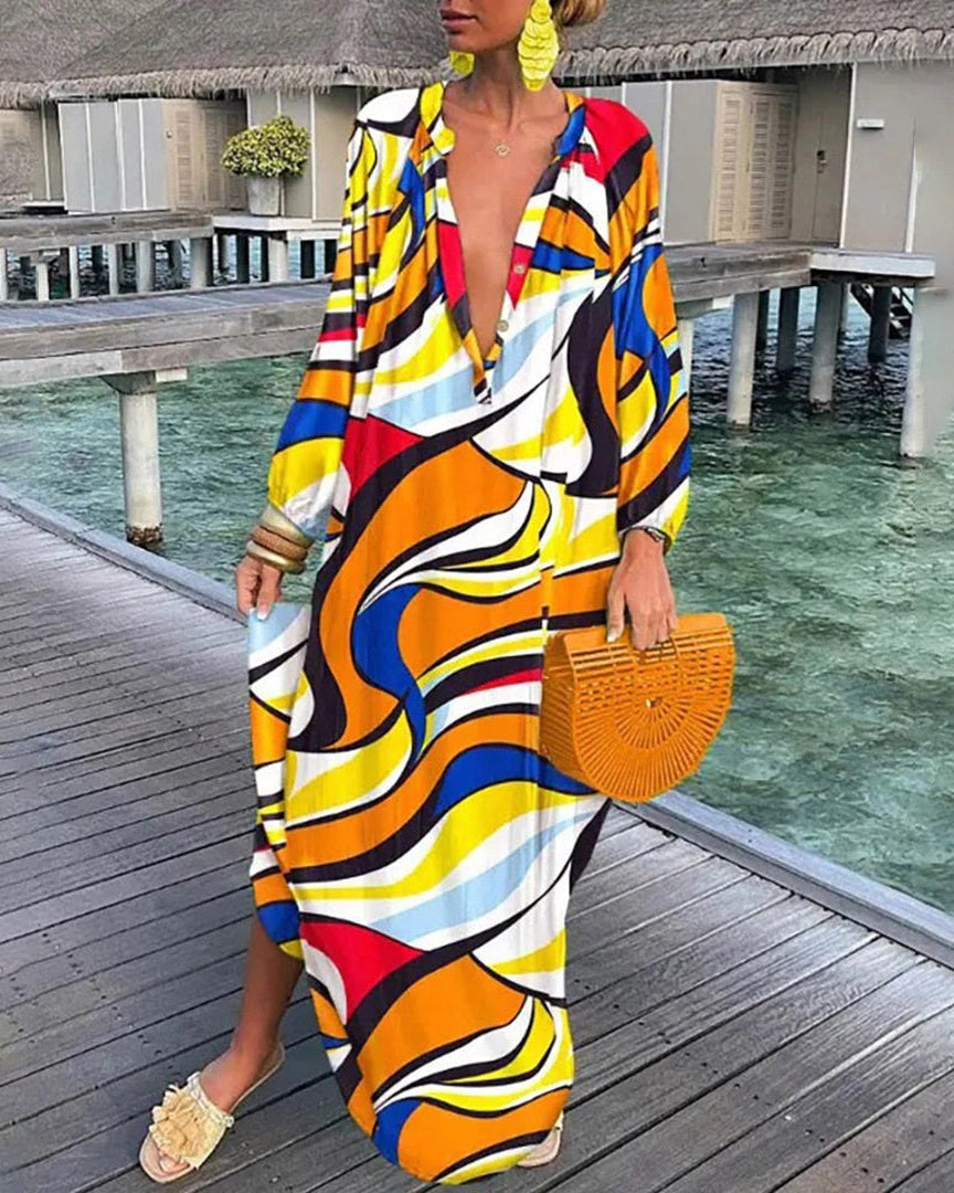 Robe Longue Florale Chic pour Femmes