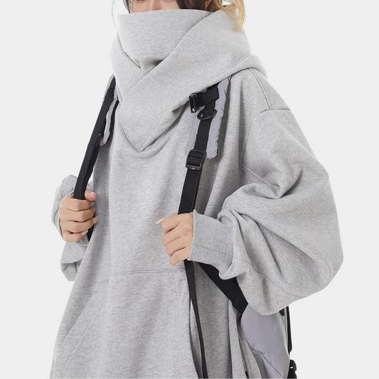 Pull d'Hiver Féminin Capuche Grande Taille - PanierRoyale