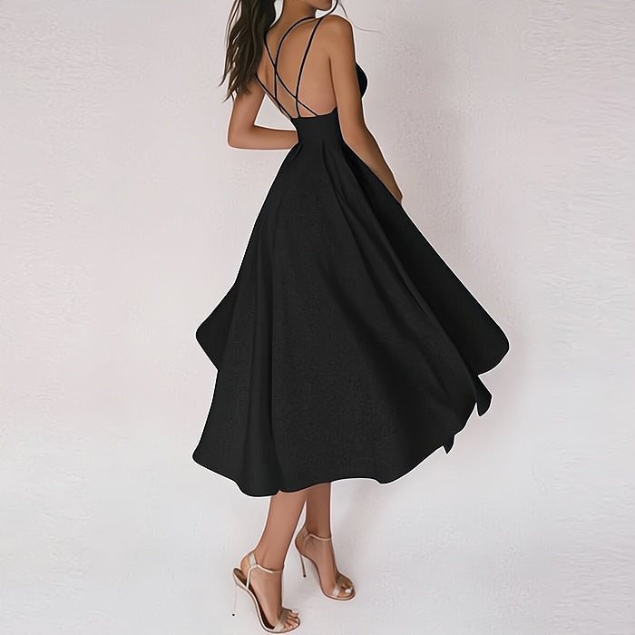 Robe de Soirée Longue Col en V Élégante et Chic