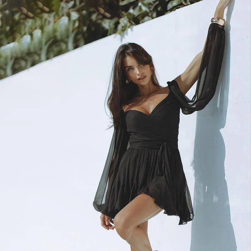 Robe Été Femme Courte Manches Longues