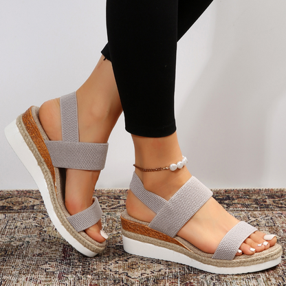 Sandales Compensées Été Femmes Confort et Chic