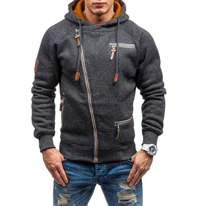 Vestehomme zippée ajustée avec poches multiples