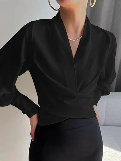 Chemisier Femme Décontracté Col en V