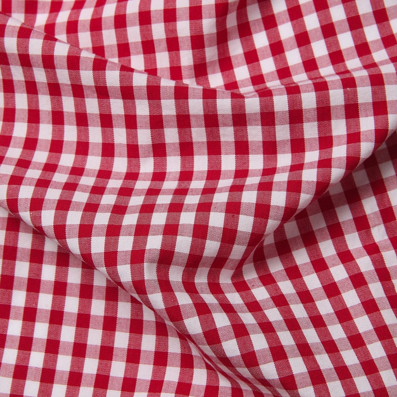 Chemise Coton Homme Manches Courtes Carreaux Décontracté