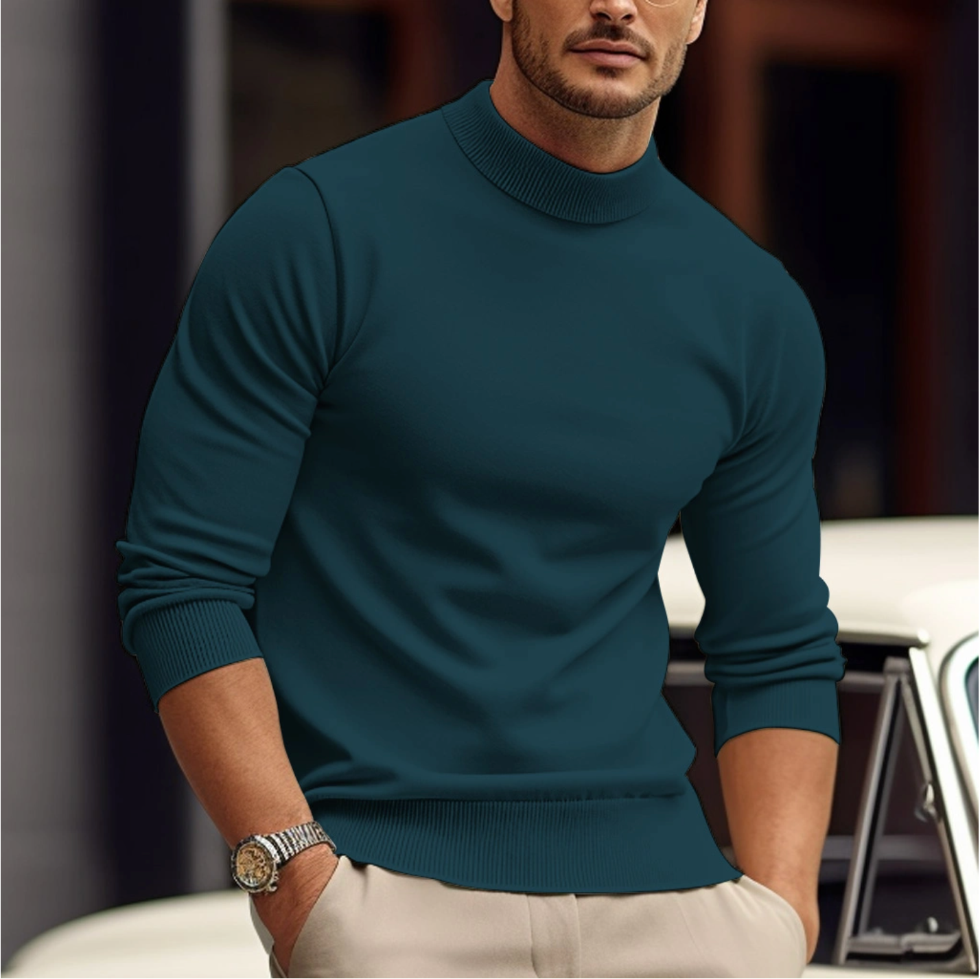 Pull Homme en Coton Doux et Confortable - BerlinGlamour