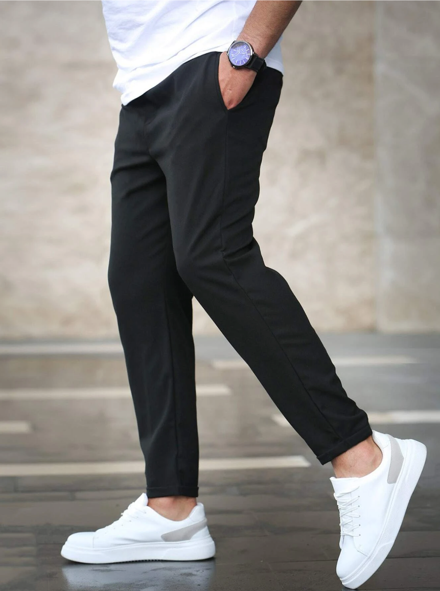 Pantalon Jogger Slim Fit avec Élastique à la Taille