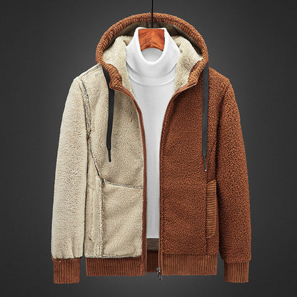 Pull Capuche Homme Doublure Chaude et Confortable