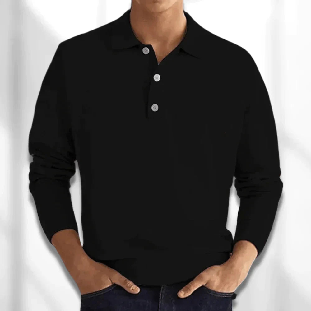 Polo Manche Longue Classique pour Homme