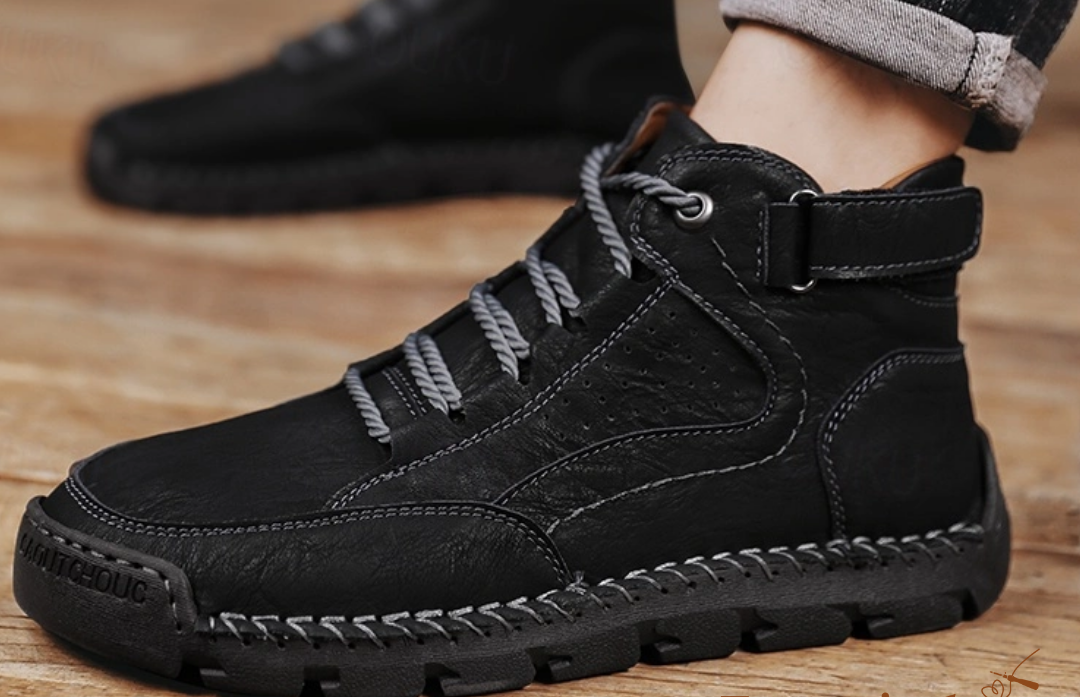 Chaussures de Randonnée Homme en Cuir Confortable