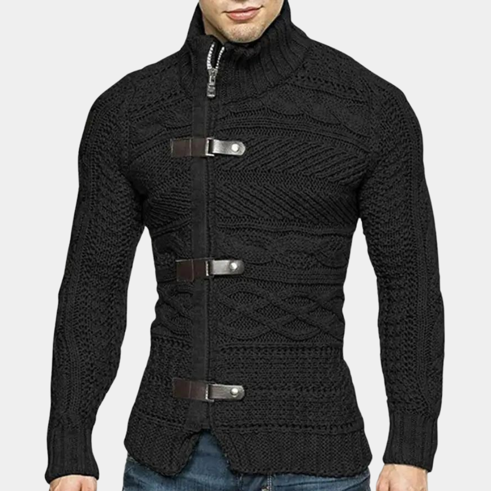 Pull Homme Col Roulé en Laine Mérinos Chaud