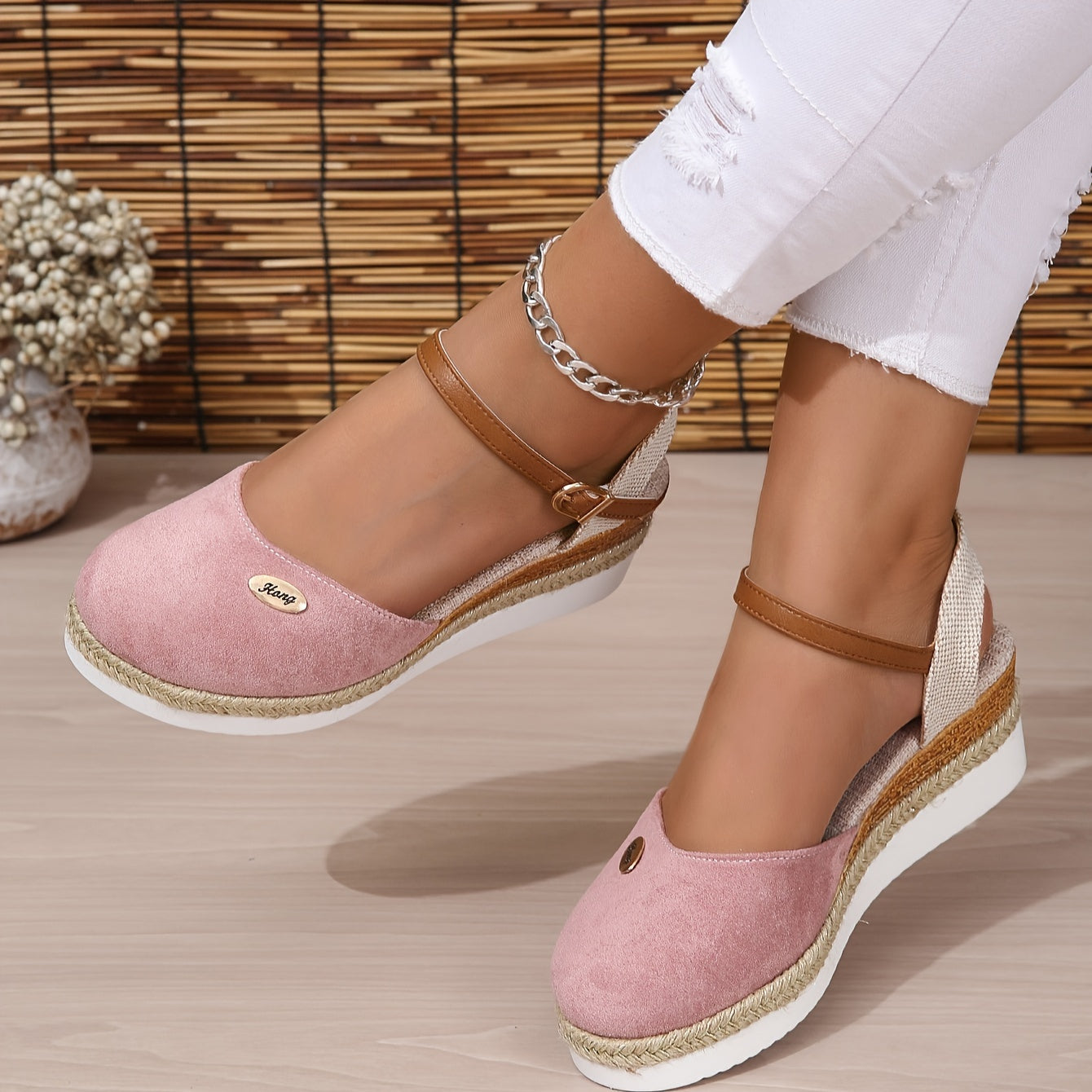 Zanira™ – Sandales Compensées Femme Chic et Confortable à Bout Fermé Été