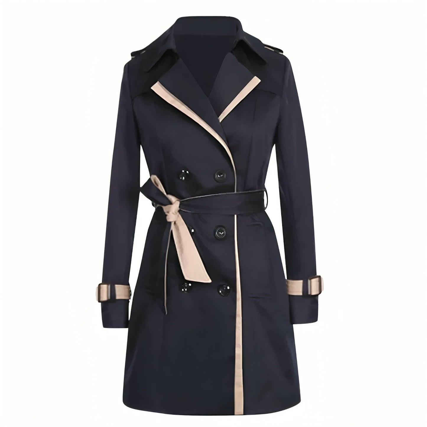 Manteau Trench Classique Beige pour Femme
