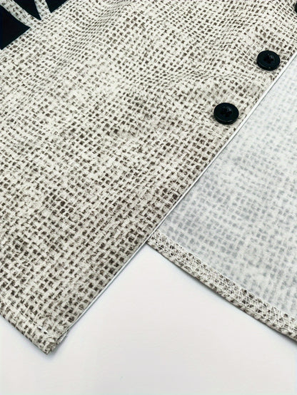 ZenMao™ – Chemise Homme Col Mao à Motif Décontracté