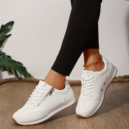 Zenvia™ – Baskets Femme Tendance à Lacets Confortables & Antidérapantes