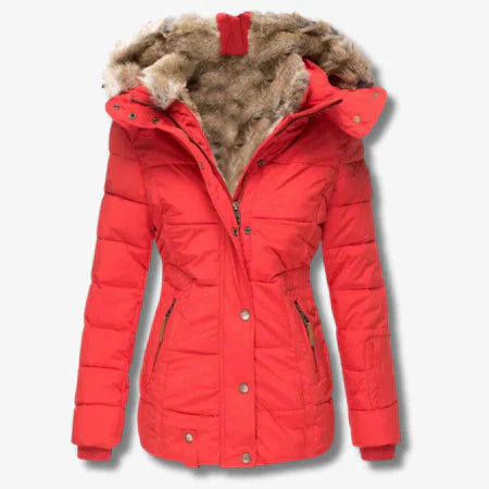 Manteau Femme Hiver à Capuche Étanche et Chauffant - PanierRoyale