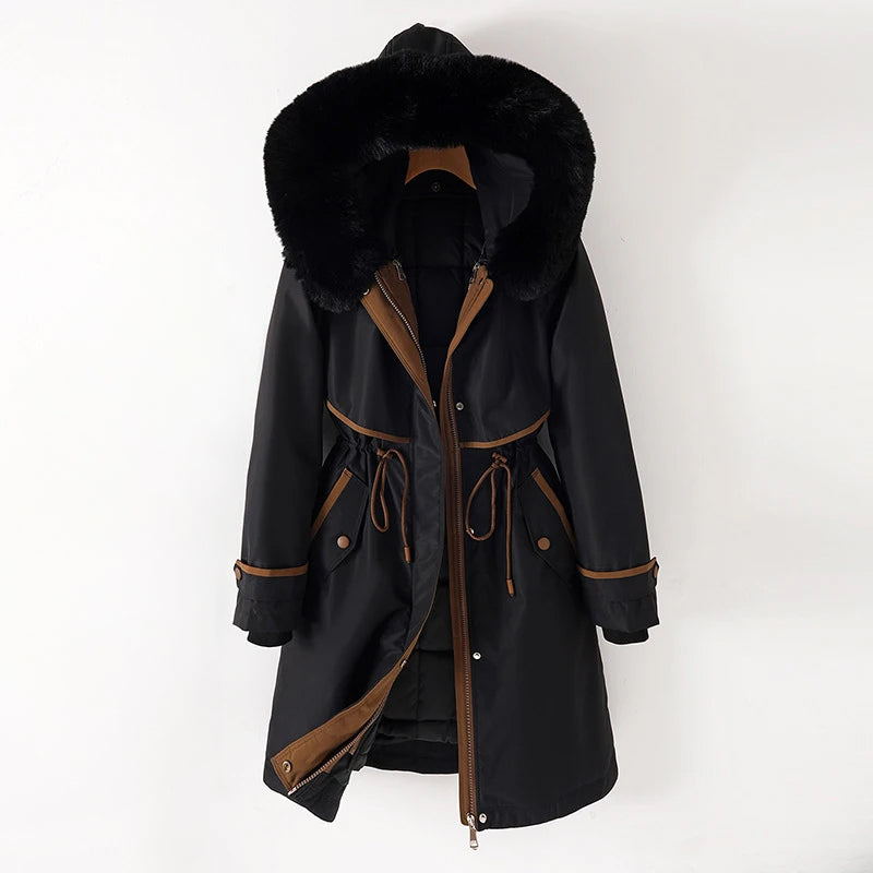 Veste Ski Femme Imperméable avec Capuchon