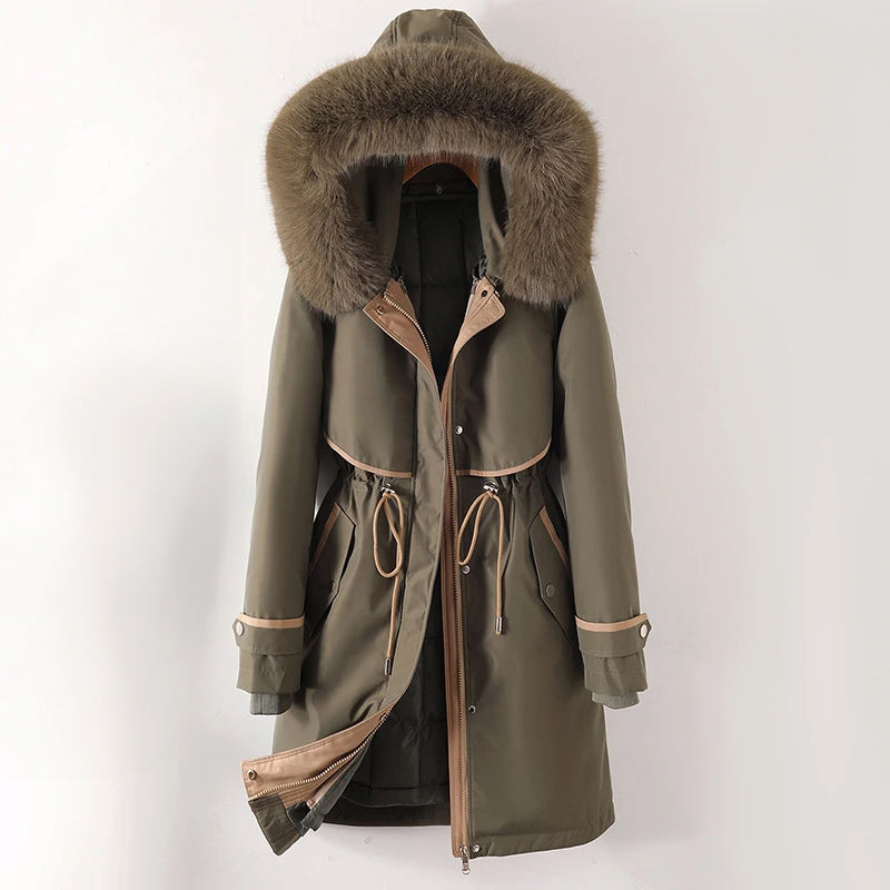 Veste Ski Femme Imperméable avec Capuchon - PanierRoyale