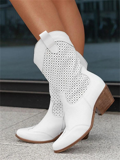 Bottes cowboy femme talon moyen élégantes