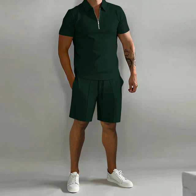 Polo et Shorts Homme Été Élégants et Modernes