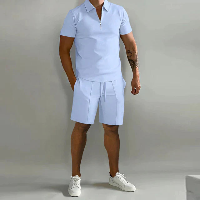 Polo et Shorts Homme Été Élégants et Modernes