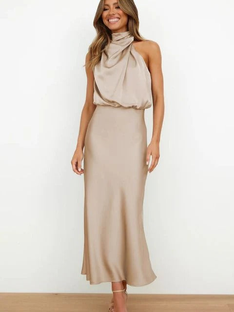 Robe Été Féminine Col V avec Dentelles
