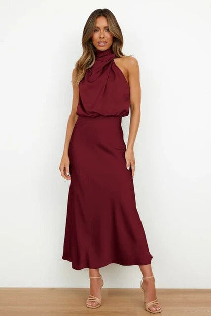 Robe Été Féminine Col V avec Dentelles