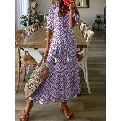 Robe Été Courte Bleu Marine pour Femme