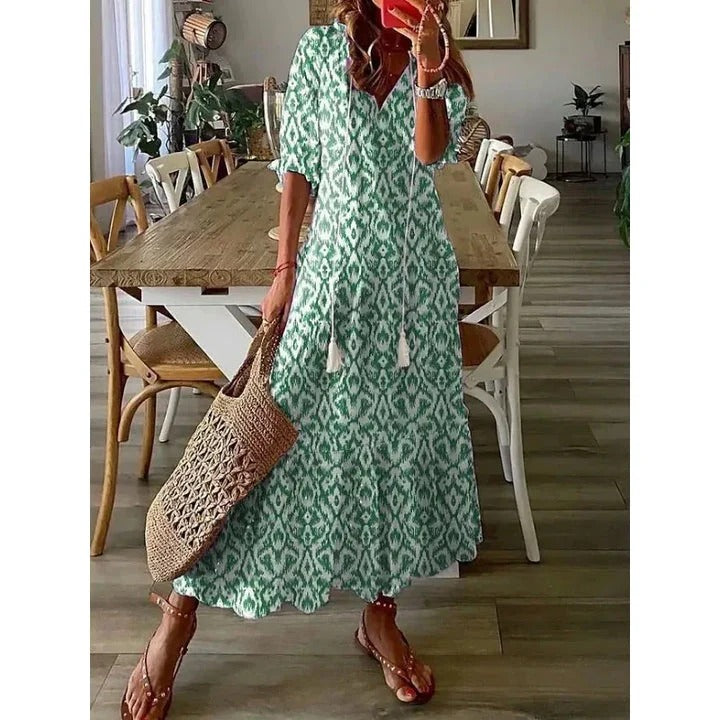Robe Été Courte Bleu Marine pour Femme