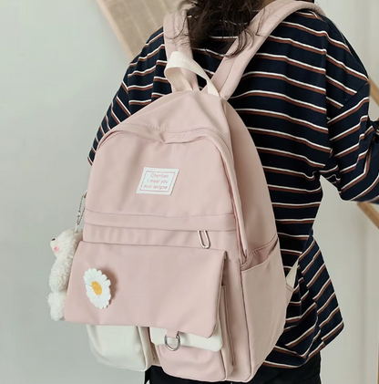 Sac À Dos Étudiant Grande Capacité avec Bretelles Réglables