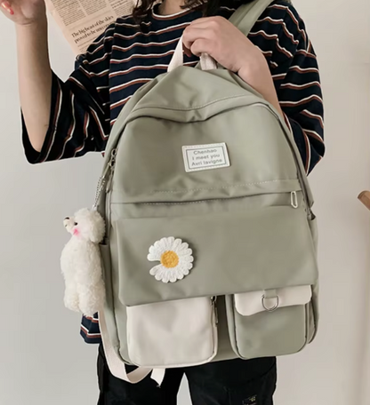 Sac À Dos Étudiant Grande Capacité avec Bretelles Réglables - PanierRoyale