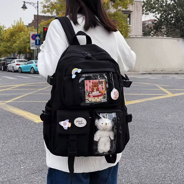 Sac à Dos Étudiant Grande Capacité avec Compartiments Organisés