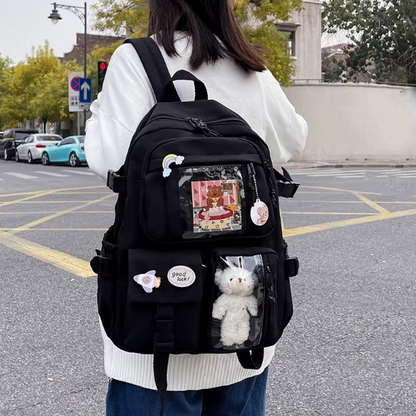 Sac à Dos Étudiant Grande Capacité avec Compartiments Organisés